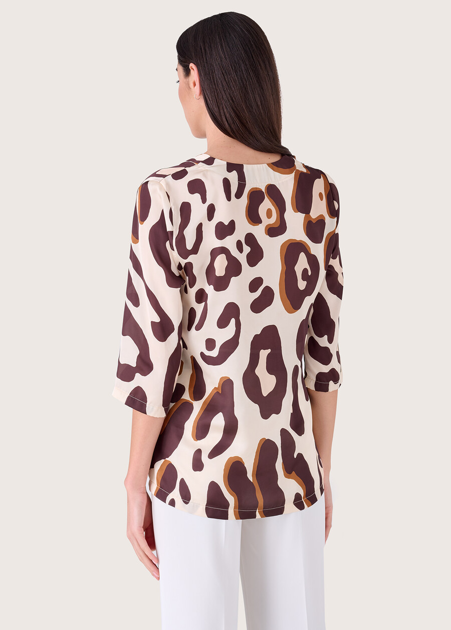 Blusa Sara in satin BEIGE Donna , immagine n. 3
