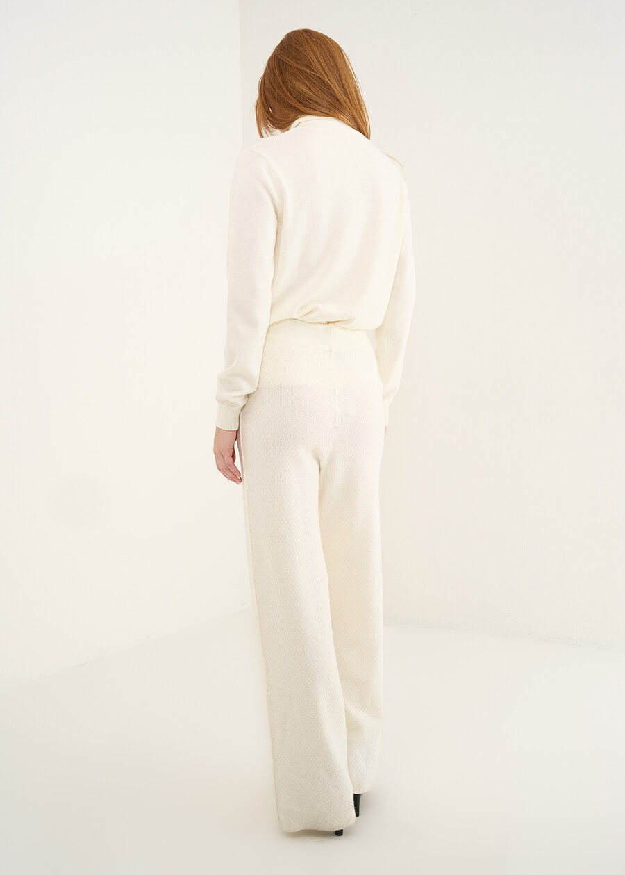Pantaloni Pammy in maglia BEIGE LATTE Donna , immagine n. 4