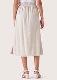 Gonna Gienah in lino e viscosa BEIGE SAFARI Donna immagine n. 4