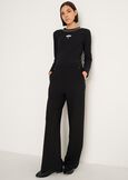 Pantaloni Pablo in maglia con perle NERO BLACK Donna immagine n. 1