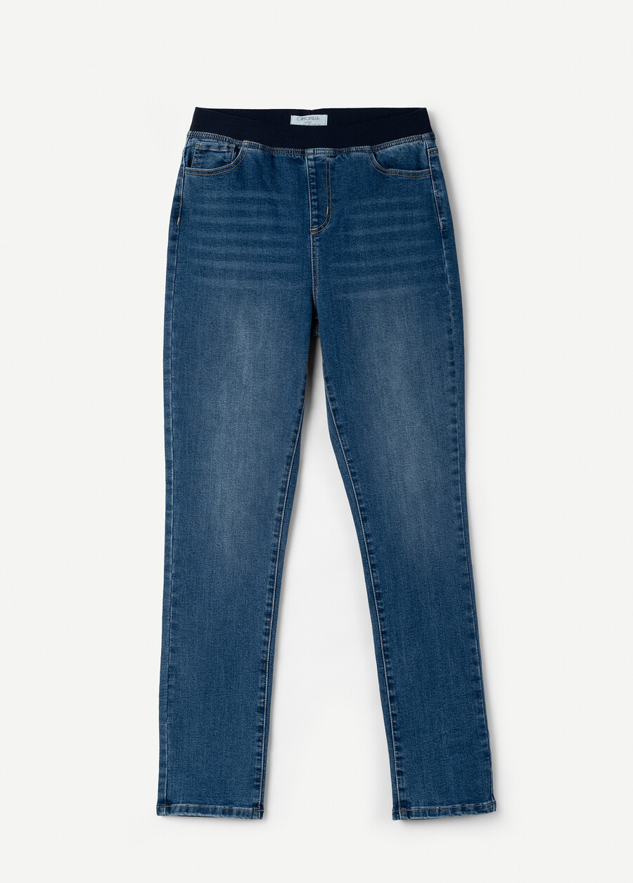 Kellyja jeggins elasticizzati BIANCO WHITEDENIM DARK DENIM Donna , immagine n. 5