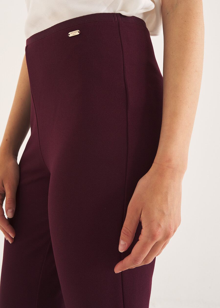 Pantalone Victoria-Q in screppino VIOLA VINACCIA Donna , immagine n. 4