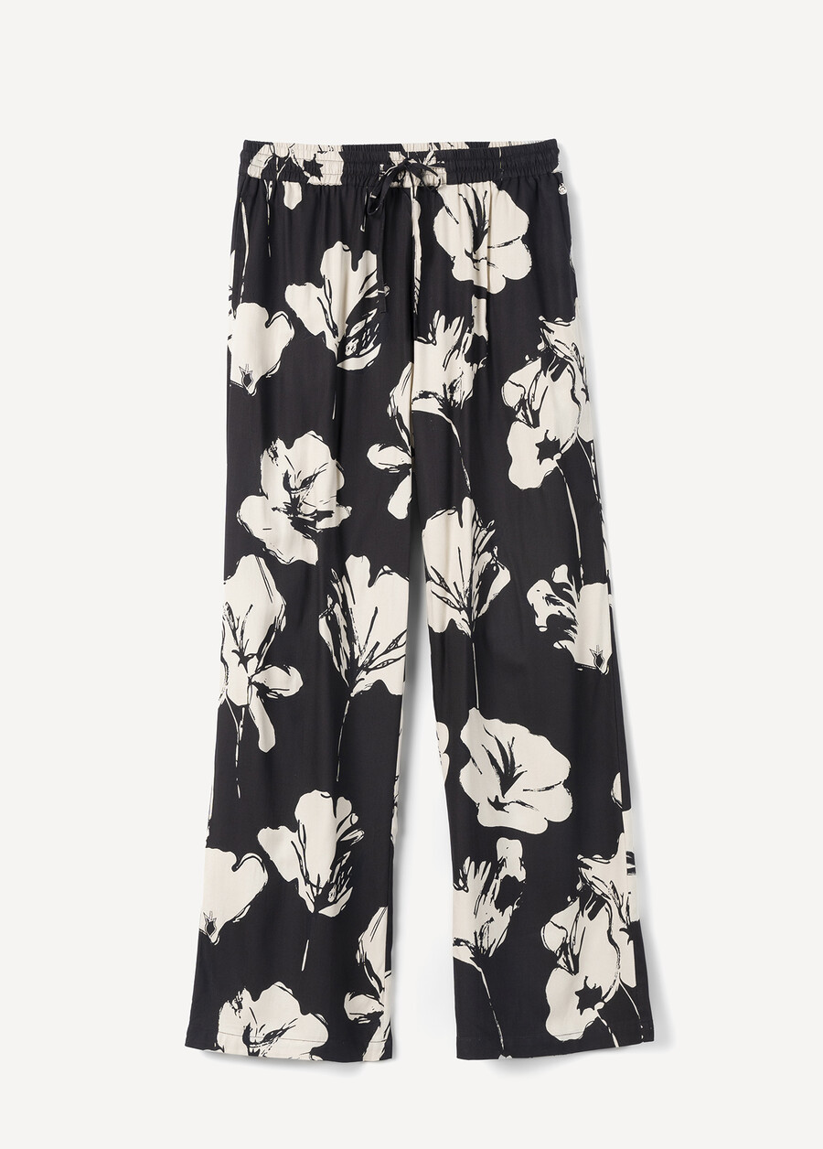 Pantaloni Posillipo Fantasia Floreale MARRONE JAVA Donna , immagine n. 6