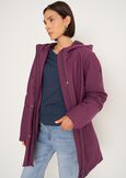 Piotr padded jacket with hood BLU MIDNIGHTVIOLA VINACCIA Woman image number 3