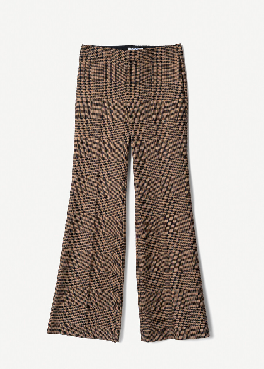 Pantalone Giorgia-H a quadri MARRONE TERRA Donna , immagine n. 6