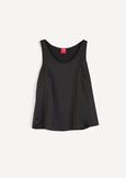 Teresa satin sleeveless top NERO BLACKBIANCO WHITEBLU Woman image number 6