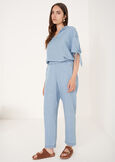 Pantaloni Poke effetto denim DENIM MEDIUM DENIM Donna immagine n. 1