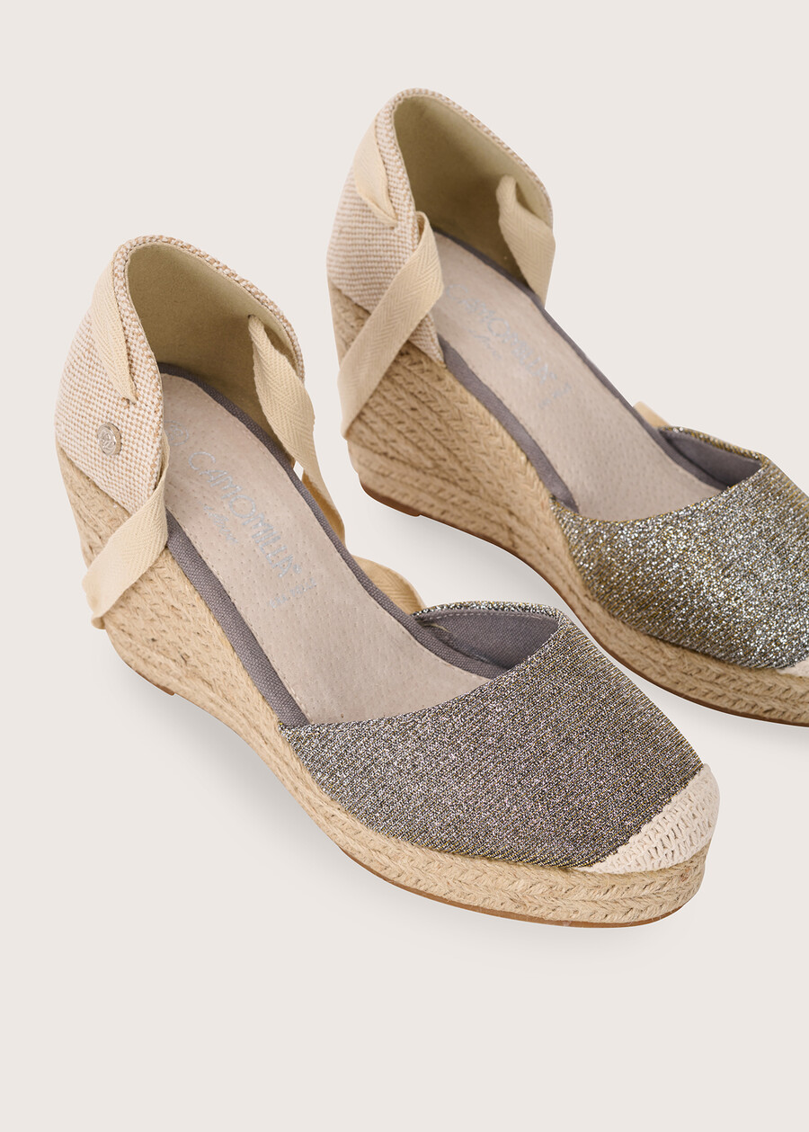 Sophy glittered espadrilles SILVER Woman , image number 2