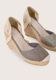 Sophy glittered espadrilles SILVER Woman image number 2