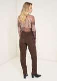 Pantaloni Alice a coste a sigaretta MARRONE Donna immagine n. 5