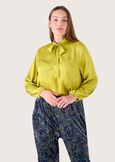 Blusa Colombe in satin VERDE NEON Donna immagine n. 1