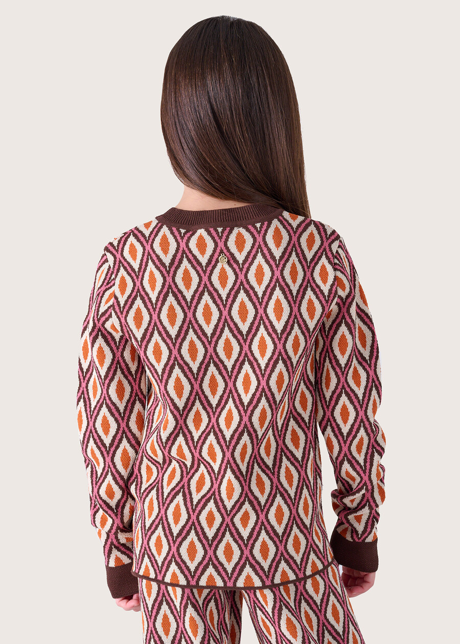 Melyna girl's jersey MARRONE CASTAGNA Woman , image number 3