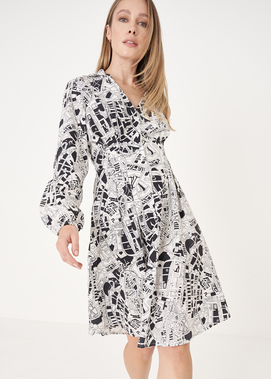 Abito Amin 100% cotone BIANCO WHITE Donna , immagine n. 2