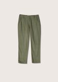 Pantaloni Paris in lino e cotone VERDE TIMOBLU AVION Donna immagine n. 4
