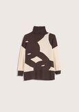 Marta abstract pattern jersey BEIGE LANA Woman image number 5