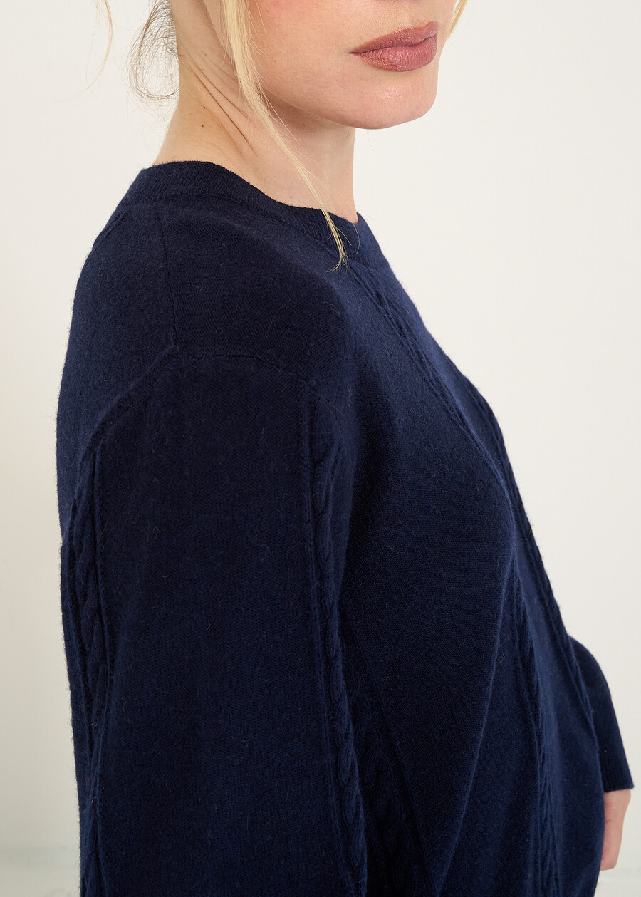 Maglia Meggy in lana e cashmere BEIGE LATTEBLU Donna , immagine n. 2