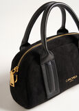 Blair faux suede handbag with handles NERO BLACKVIOLA VINACCIA Woman image number 2