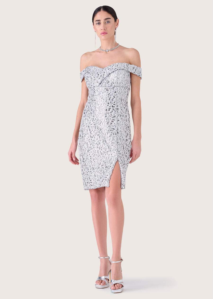 Amy pailettes dress GRIG SILVER  Woman , image number 1