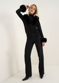 Cardigan Colett con ecopelliccia NERO BLACKGOLD Donna immagine n. 5