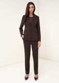 Blazer Giselle monopetto slim ROSSO BORDEAUXVERDE GARDENMARRONE Donna immagine n. 5