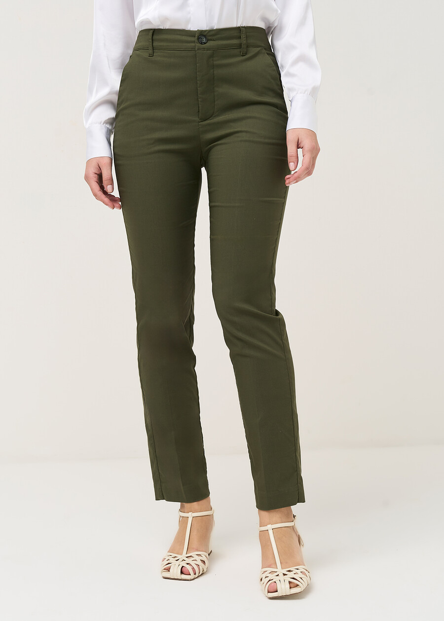 Pantaloni Alice in bengalina VERDEBLU Donna , immagine n. 3