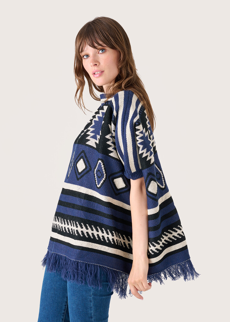 Poncho Mariam in maglia  Donna , immagine n. 2
