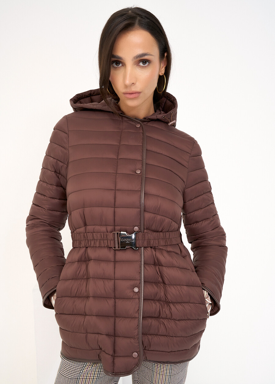Piumino leggero Park con cintura MARRONEGRIGIO Donna , immagine n. 1