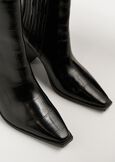 Stivaletto Sirena stile cowboy stampa cocco NERO Donna immagine n. 2