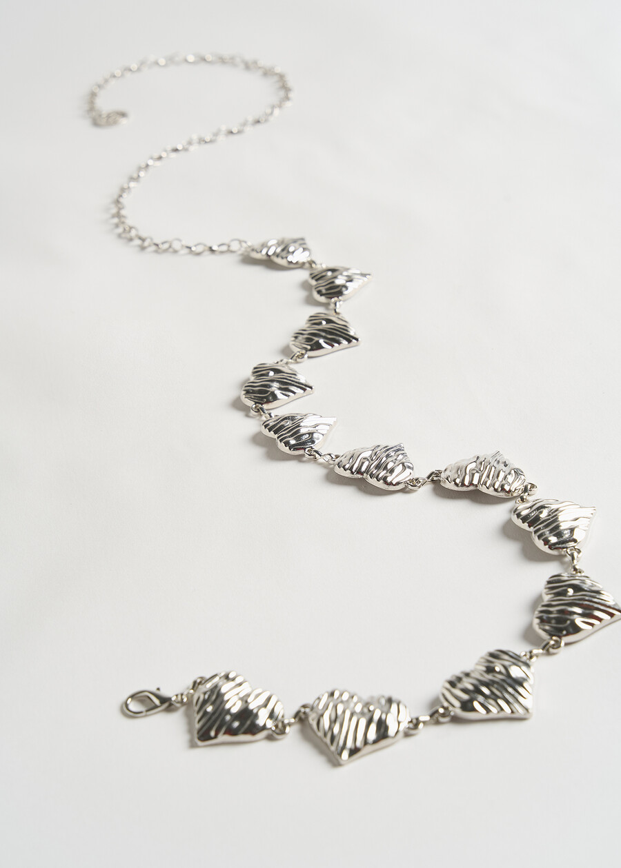 Cintura Candida cuori cesellati GRIGIO SILVER  Donna , immagine n. 3