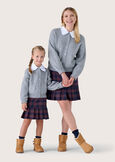 City cardigan for girls GRIGIO LIGHT GREY Woman image number 3