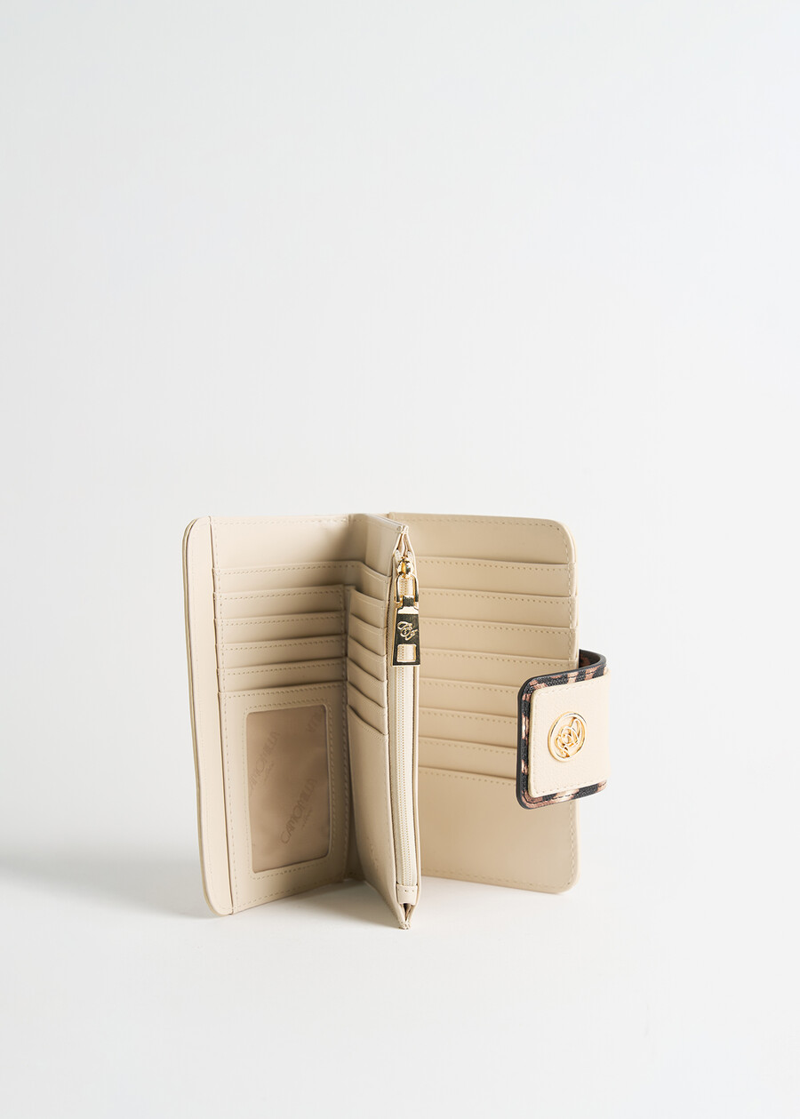 Portafoglio Percy animalier BEIGE Donna , immagine n. 3