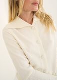 Cristina baby collar knit top BEIGE LATTE Woman image number 3