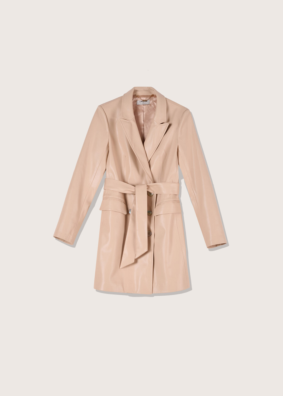 Giacca Greg in ecopelle BEIGE SABBIA Donna , immagine n. 4