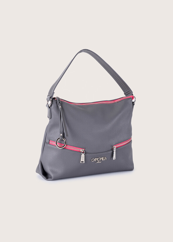 Borsa a sacca Briannika in ecopelle BLU GRAFITENERO BLACK Donna null