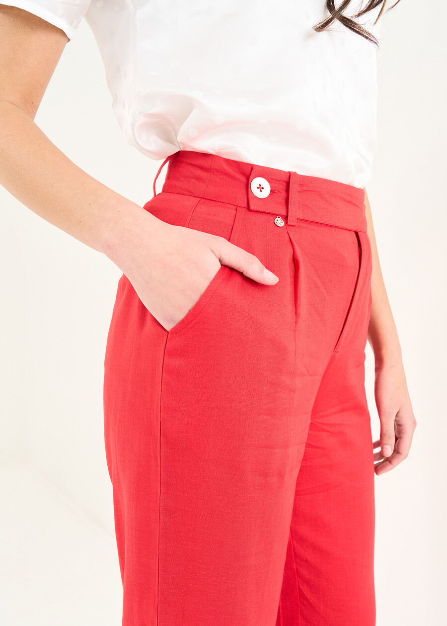 Phil straight-leg trousers ROSSO Woman , image number 4