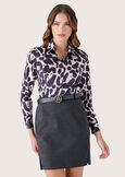 Camicia Alessia in satin NERO BLACK Donna immagine n. 2