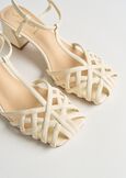 Sly medium heel mesh shoes BIANCO WHITE Woman image number 3