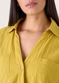 Camicia Camy in misto lino e cotone GIALLO MANGO Donna immagine n. 2
