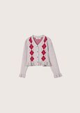 Mosty cardigan style jersey for girls GRIGIO MEDIUM GREY Woman image number 6