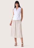 Gonna Gienah in lino e viscosa BEIGE SAFARI Donna immagine n. 1