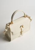 Barbara deer-print faux leather satchel BIANCO WHITEAZZURO AZZURRO Woman image number 2