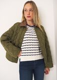 Glossy quilted jacket VERDE ALGA Woman image number 3