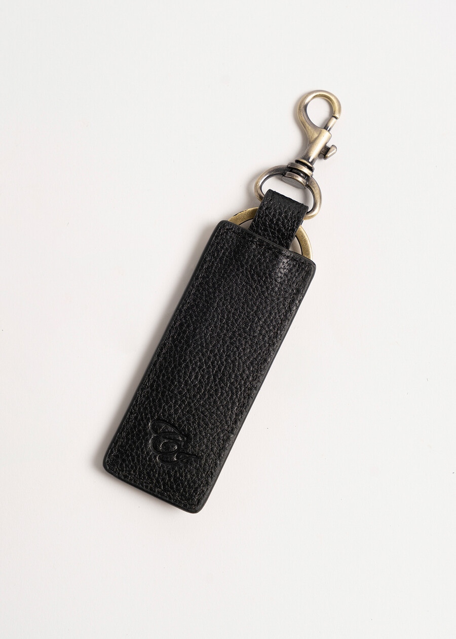 Catia real pony hair keyring NERO BLACK Woman , image number 3