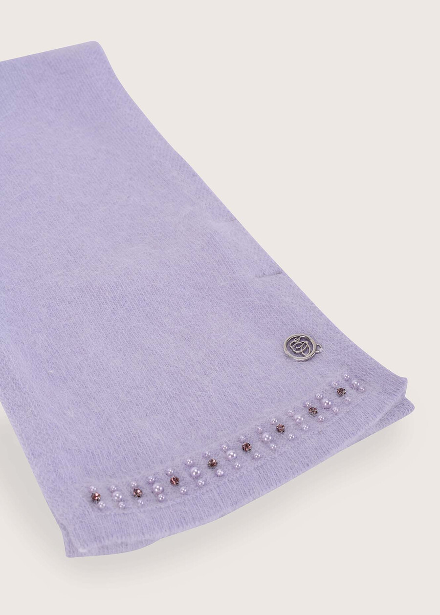 Sitro scarf with pearls and strass VIOLA LILLYBEIGE CREAM Woman , image number 3