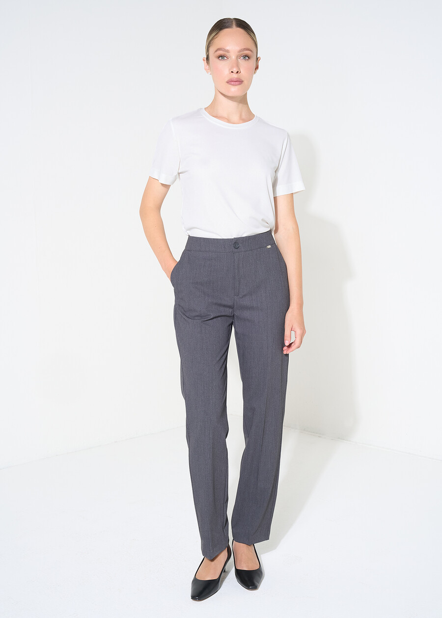Stella jersey crew-neck T-shirt BIANCONEROBLU Woman , image number 4