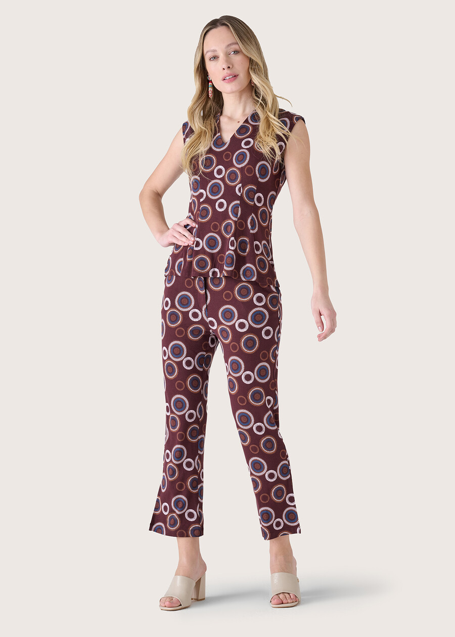 Phoenix viscose trousers ROSSO CHIANTI Woman , image number 1