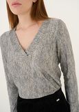 T-shirt Stephy aderente con stampa GRIGIO GREY Donna immagine n. 2