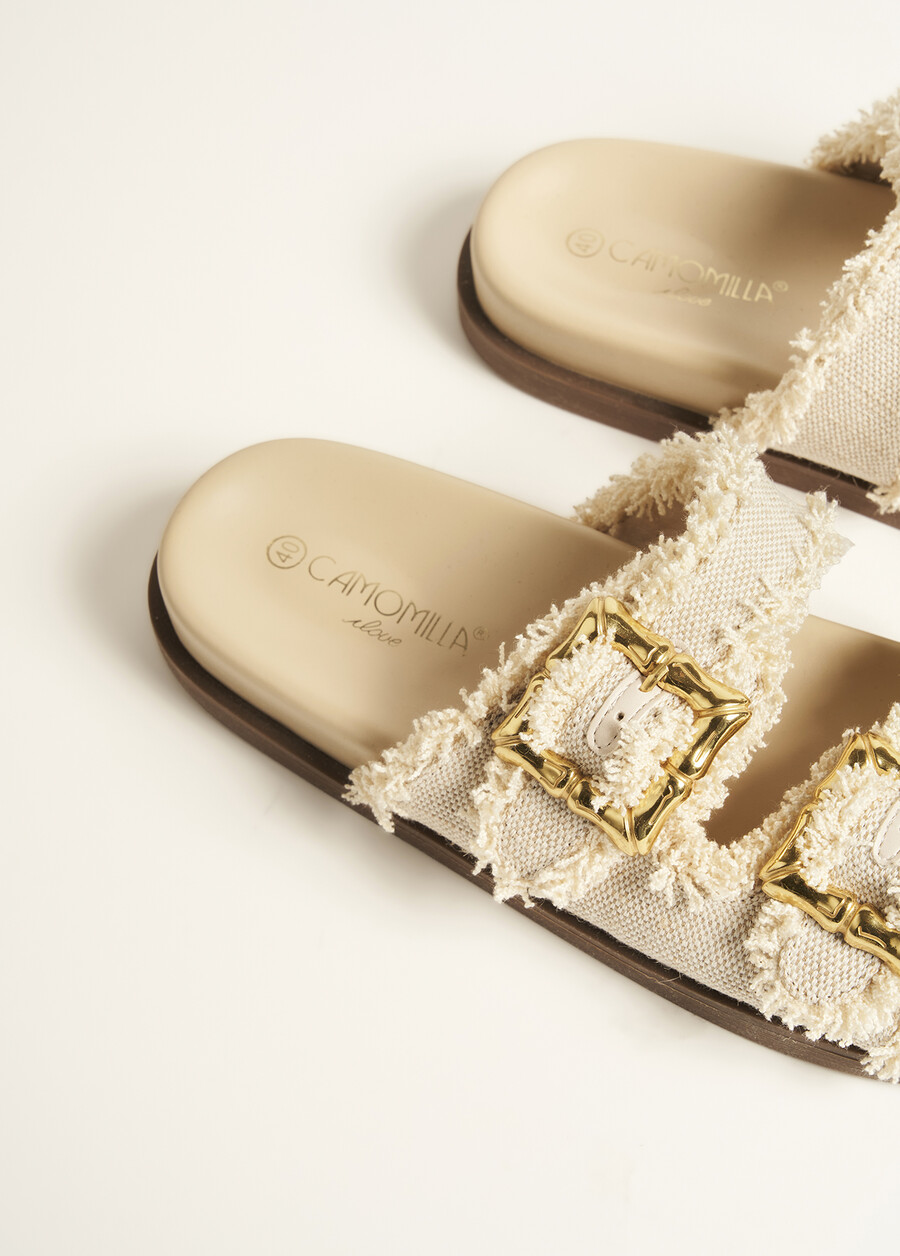 Sophora Sandal With Bamboo-Effect Buckle BEIGE Woman , image number 5