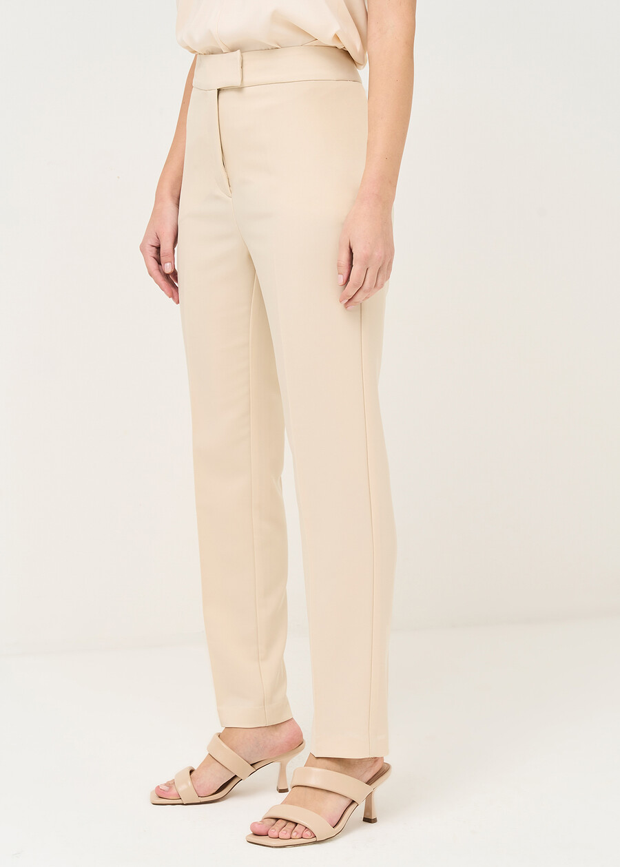 Pantaloni Alba a gamba larga in cady ARANCIONEBEIGE Donna , immagine n. 4