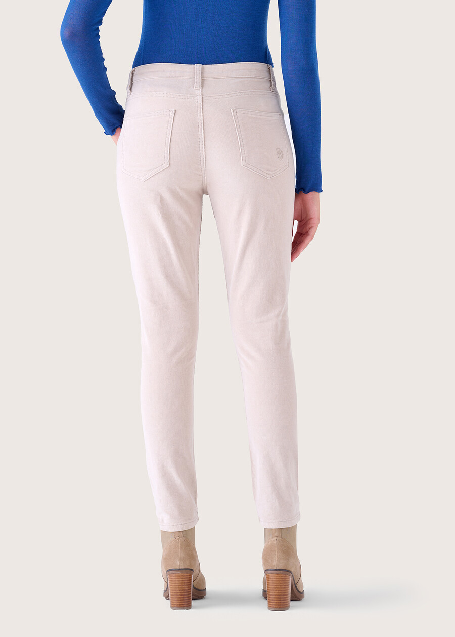 Kate cotton velvet trousers GRIGIO GREBLU GRAFITE Woman , image number 4